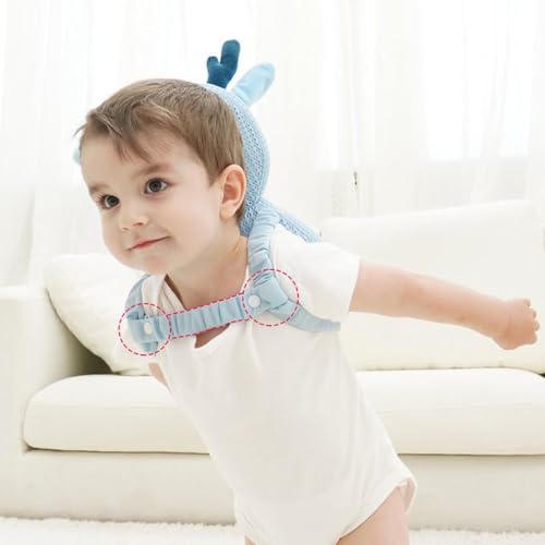 Protector de cabeza para niños Walker con correas ajustables cojín suave gatear 3