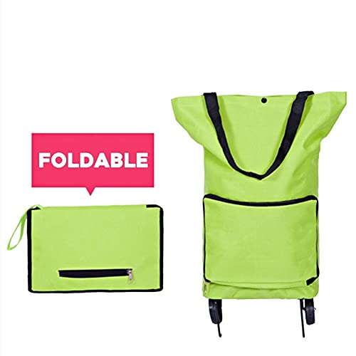 OVAST Einkaufswagen faltbarer Einkaufswagen, tragbare Einkaufstrolley-Tasche auf Rädern, Lebensmittelwagen zum Einkaufen… – Bild 3