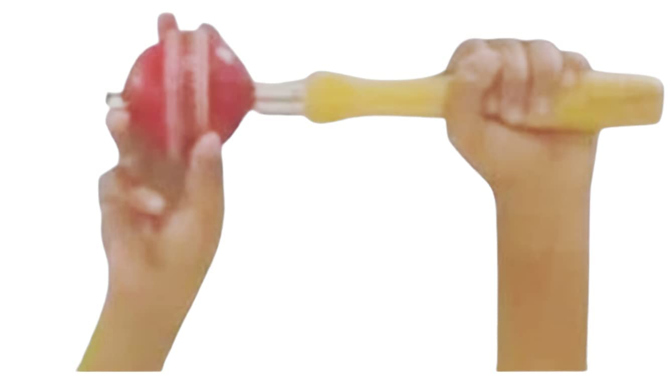 SPOCCO | Cricket Ball Seam Revolution Practice Handle with Rotating Ball- (Pack of 1) - Red Ball | CB22