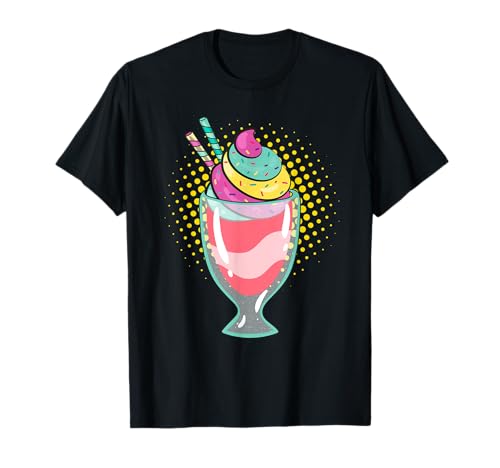 Pop Art Eis Gelati 80er 90er Jahre 80s 90s Motto Retro Party T-Shirt Pop Art Eis Gelati 80er 90er Jahre 80s 90s Motto Retro Party T-Shirt