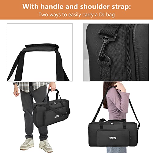 Ithwiu Dj Controller Bag Fits Ddj 200, Ddj-Wego3, Akai Mk3, Native Maschine Mikro Mk3, Hercules Dj Control Inpulse 200, Numark Party Mix, Multi-Fx Pedals, Line 6 Helix Floor, 16 X 10 X 3 Inch, Black #TOP6