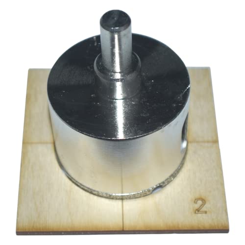 51mm Hole Saw for Ceramic Tile For Shower Mixer 2 inch Hole Saw for Waste Pipe Hole Saw Guide Holds In Place Professional 51mm Diamond Hole Saw for Porcelain Tile Glass Tile and Granite - Image 2