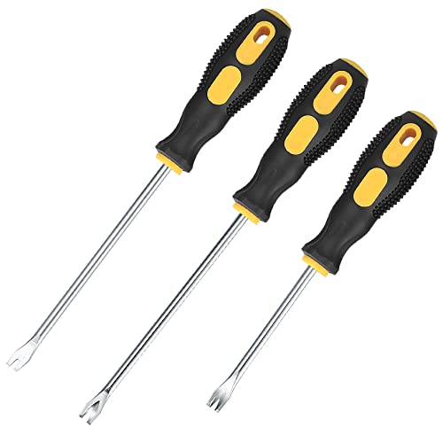 3 Pièces Arrache Agrafeuse Tapissier, Arrache-clous, Décapant d&rsquo;agrafes de Rembourrage, Extracteur de clous, Outil D&rsquo;extraction de Pointes, Agrafeuses Dissolvant d&rsquo;ongles