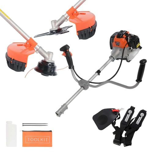 ParkerBrand 52cc Petrol Garden Brush Cutter Grass Trimmer