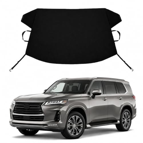 Image of QX80 Custom Windshield Cover for Ice and Snow Infiniti QX80 Heavy Duty 600D Oxford Fabric Windshield Protector Fit Waterproof Frost Snow Cover Winter Car Accessories