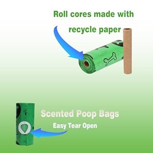 Poop Bags For Dogs 240Counts Waste Bags For Dog Poop 16 Rolls Doggie Poop Bags With A Free Dispenser,100% Leak-Proof,Lightly Lavender Scented Poop Bags For Pet