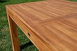 AS-S Wuchtiger Teak Bigfuss Gartentisch 180×90 Holztisch Teaktisch Garten Tisch Holz - 2