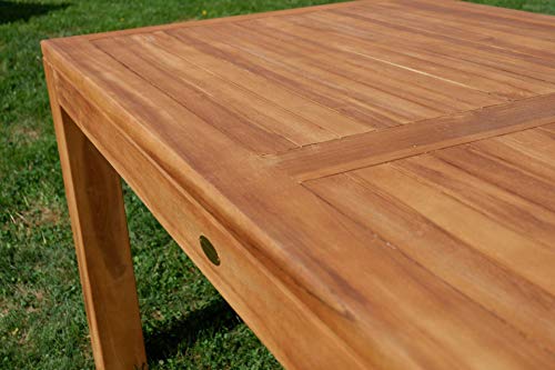 ASS Wuchtiger Echt Teak Bigfuss Gartentisch 180x90 Holztisch Teaktisch Garten Tisch Holz – Bild 5
