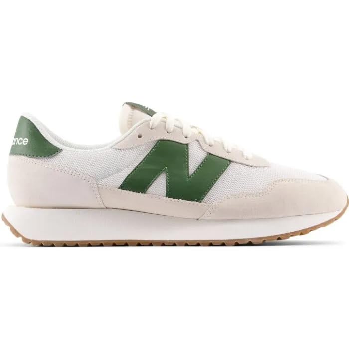 New Balance 237, Zapatillas Hombre, Blanco Verde Alpino Oscuro, 42 EU