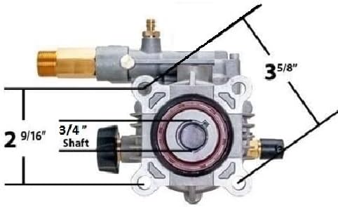 Pressure Washer 3100 psi Pump & Hose Quick Connects Replaces Simpson Mega Shot MS2750 MS31025H