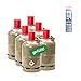 CAGO 6 x Propan-Gas-Flasche 5kg gefüllt, voll, inkl. Lecksuchspray für Camping, Gasgrill, Gaskocher