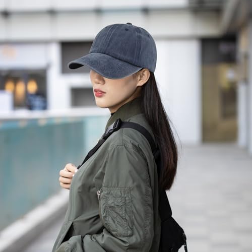 HSYWSH 3 piezas de gorra de béisbol para hombre, gorra vintage ajustable de algodón, gorra de béisbol unisex vintage, gorro solar, gorra deportiva para deportes al aire libre, ocio, viajes - imagen 5