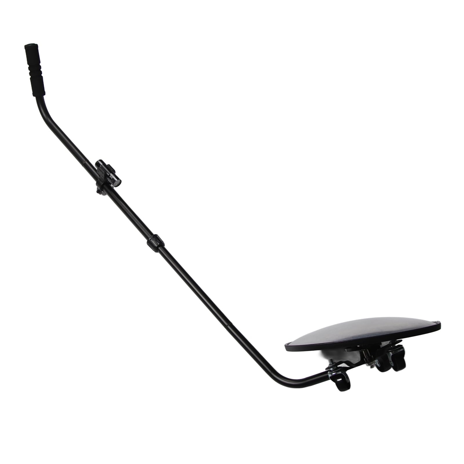 Cocoarm Espejo de Inspección Debajo del Automóvil con Luz LED Espejo de Seguridad Convexo Acrílico Telescópico de ángulo Ajustable de 12 Pulgadas 35.4 a 47.2 Pulgadas para Puntos de Control Aduanero