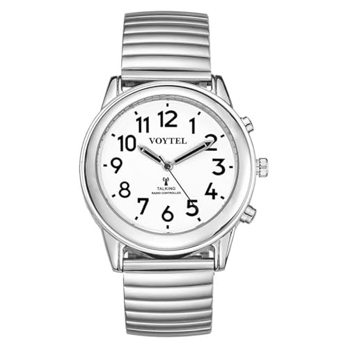 Image of MAUJOY Radio Controlled Talking Watch with Voice Time/Date Broadcast