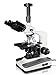 Vision Scientific MU50 Trinocular Compound Microscope, 40x â€“ 1000x Magnification, Double Layer Mechanical Stage, LED Illumination w/Intensity Control, 1.3MP Digital Eyepiece Camera