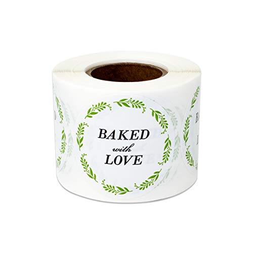 OfficeSmartLabels-Baked-Goods-Stickers-15-Round-Circle-300-Labels-Handmade-with-Love-Baking-Business-Supplies