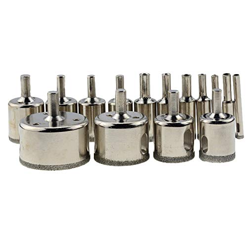 Set de brocas diamantadas para vidrio y cerámica 6mm-50mm miniatura 2
