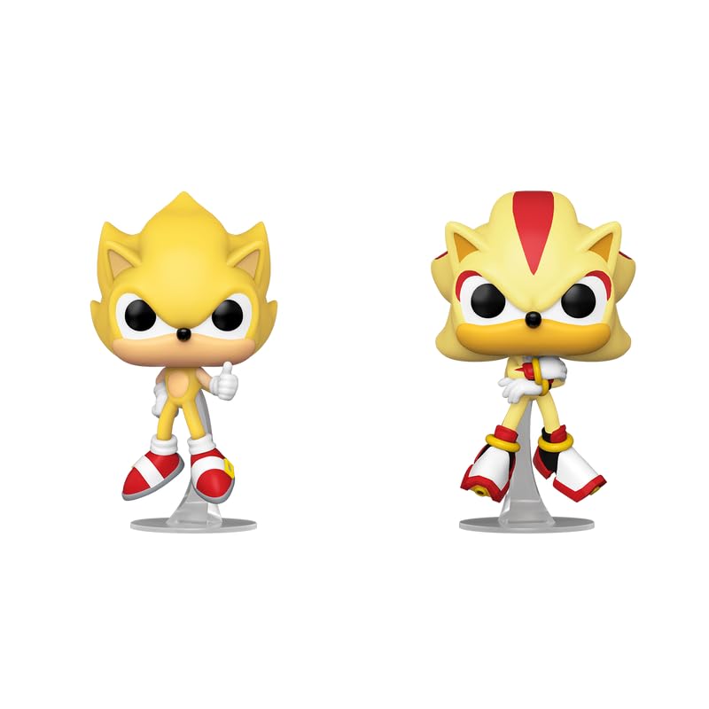 Funko POP! Games Sonic The Hedgehog Super Sonic and Super Shadow