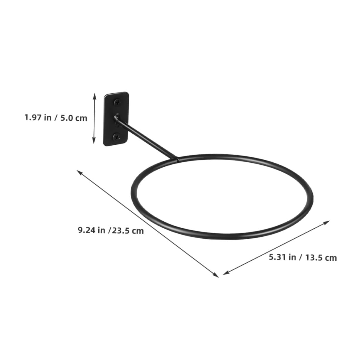 NOLITOY 6 Piezas Soporte de Pared Metálico Negro para Deportivas Organizador para Balones de Fútbol Baloncesto Voleibol y Rugby Ahorro de Espacio para y Gimnasio