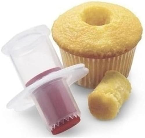1Pc Random Color Cupcake Corer Decorating Divider Pastry Corer Model Cake Filler Corers Corers and Pitters Fruit and Vegetable Tools