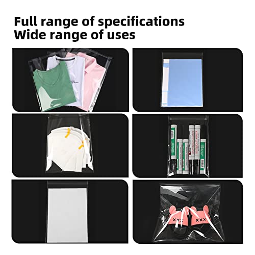 image for Jadairy Self Sealing Cellophane Bags, Clear Resealable Bags for Packag