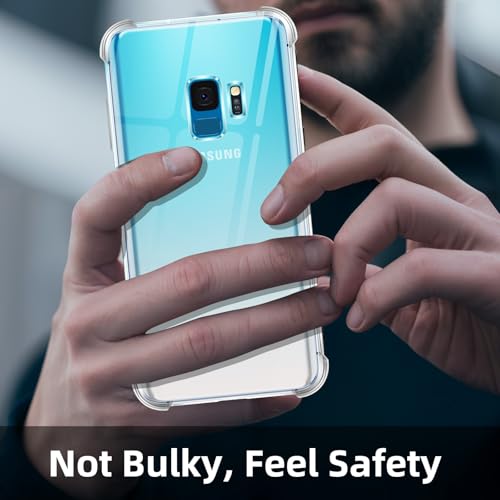 Yxnvixn Clear Case for Samsung Galaxy S9 Case,Advanced Airbag Drop Protection Cover,Anti-Yellowing Anti-Scratch Transparent Soft Shockproof TPU Bumper Phone Case for Samsung S9 5.8 Inch Crystal Clear - Image 7