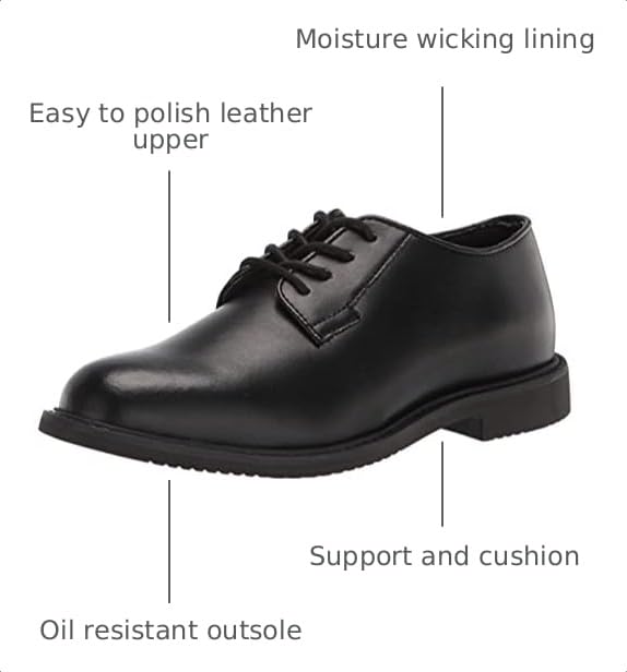 Image of Bates Sentry, Women's, Black, Soft Toe, Dress Oxford, Work Shoe