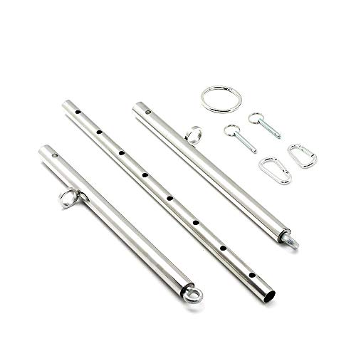 Stainless Restraint verstellbare Spreizstange Chrom Beinstützen ohne Manschetten