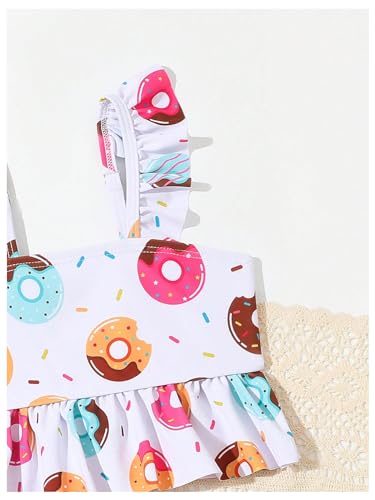 SOLY HUX Toddler Girl's Cute Swimsuit Ruffle Hem Bikini Tankini Set Two Piece Bathing Suits3