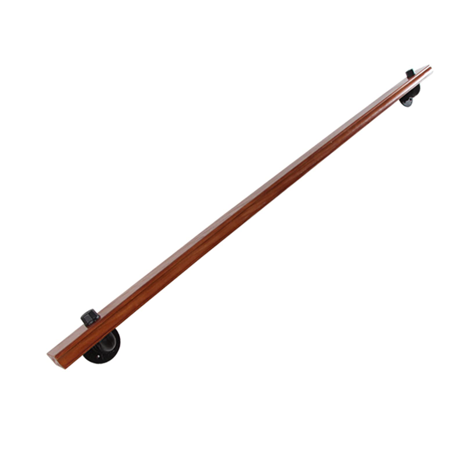 Rampe d'escalier pour personnes âgées main courante antidérapante en bois kit complet de couloir