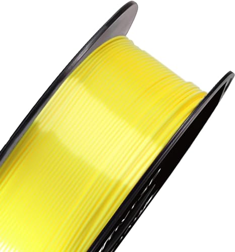 Image of FiLAMONT PLA Silk Filament 1.75mm, 3D Printer Filament, Shiny Silk 1.75 PLA Filament, 1kg(2.2Lbs) /Spool (Silk Yellow)