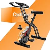 UMAY cyclette da casa pieghevole Ergometer, cyclette pieghevole 5-in-1 con Resistenza Magnetica a 16 Livelli, cyclette per casa Bici da Camera con Sedile Comodo, Massimo 136kg