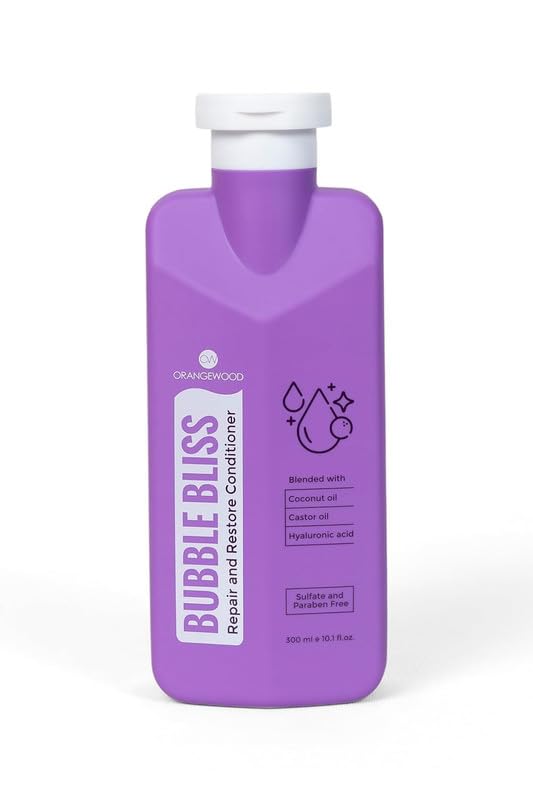 Bubble Bliss Repair and Restore Conditioner Daily Use Retains Hair Moisture Prevent Loss Of Intercellular Build Elasticity and Protect External Aggression For Men and Women (Imported) 300ml