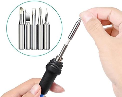 Soldering 110V 220V Electric Soldering Iron Welding Kit Solder Heat Pencil External Heated Soldering Iron Hand Solder Tool Kit 60W - (Color: 110v)