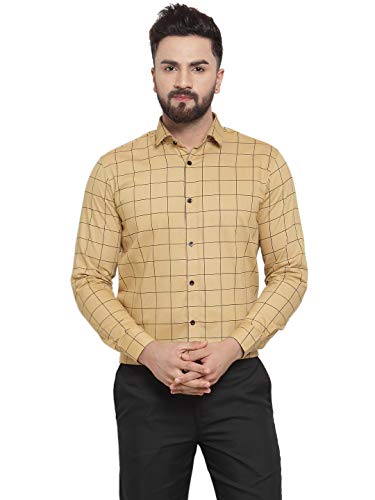 Image of JAINISH Men's Checked Formal Shirts.