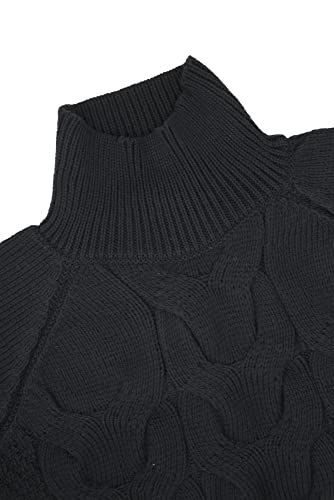 Aran Crafts Irish Cable Knitted Chunky Sweater, 100% Super Soft Wool, Authentic & Traditional, Classic Fisherman Sweater-Style Knit, Made In Ireland, R5108-Xl-Bla #TOP1