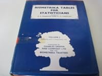 Biometrika Tables for Statisticians: Reprint With Corrections (Biometrika Tables for Statisticians) 0852647018 Book Cover