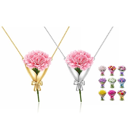 Chaîne de collection de bijoux tendance avec fiole à fleurs DIY
