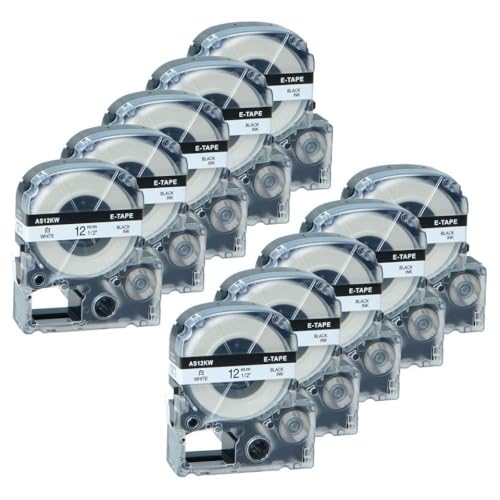 5/10pk 12mm���̔������x���e�[�v�œ��삷��SS12KW���x���v�����^�[���K�����܂�LW-300 LW-400 LW-600P LW-700P���x���t���}�V��(10PK)