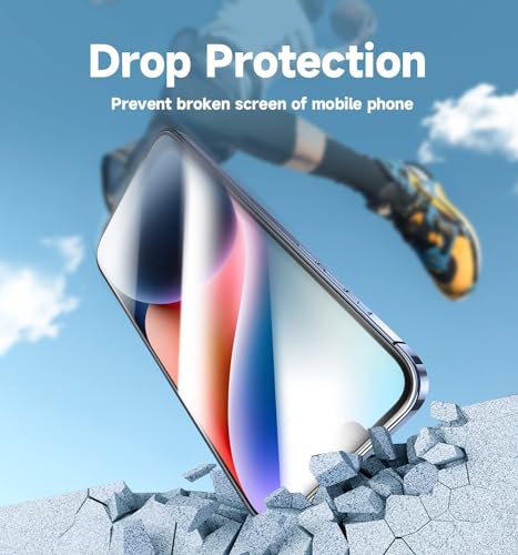 iPhone 13/13 Pro/14/16e/17e screenprotector 9H gehard glas, krasbestendig, anti-vingerafdruk, 2 stuks, helder - Afbeelding 6