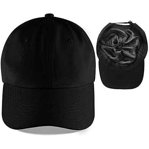 leotruny Satin Lined Baseball Cap for Frizzy Hair Cover