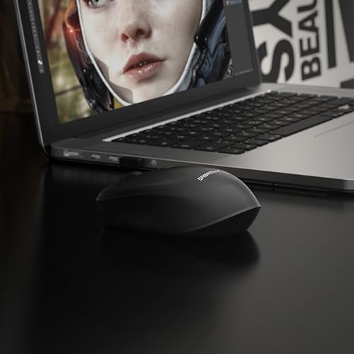 Mouse wireless ricaricabile, senza fili, da 2,4 GHz, con risoluzione regolabile (MS-RCWM) - Mouse gaming - Immagine 4