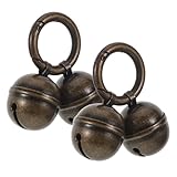 Kichvoe 2pcs Metal Pet Bells with Quick Clips for Dog Cat Collars Tiny Charm Bells for Pet Tracking and Training Accessories for Collar Pendant Use