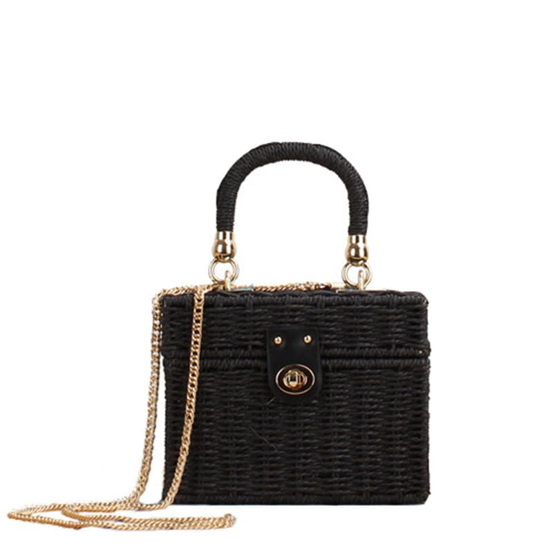 Sac d'été pour femme en paille sac de voyage léger et cabas de plage polyvalent