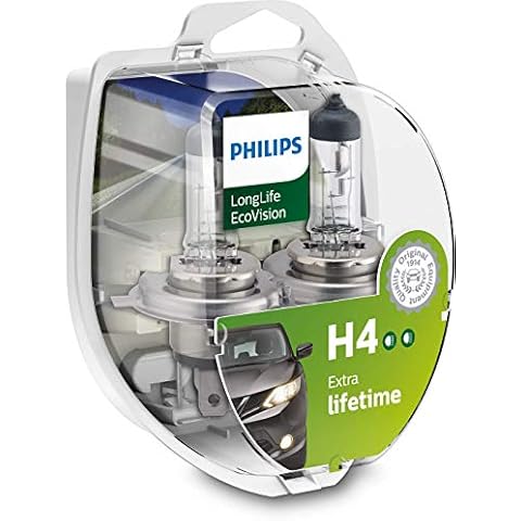 Philips LongLife EcoVision H4 Headlight Bulb Kit Cover