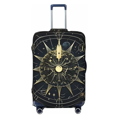 Housse de bagage anti-rayures lavable et élastique pour valises XL noire
