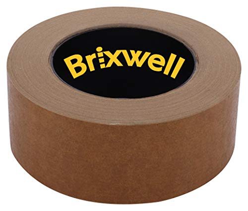 Brixwell Flatback Brown Paper Packing Tape 2 Inch X 60 Yard Made In The Usa #TOP3