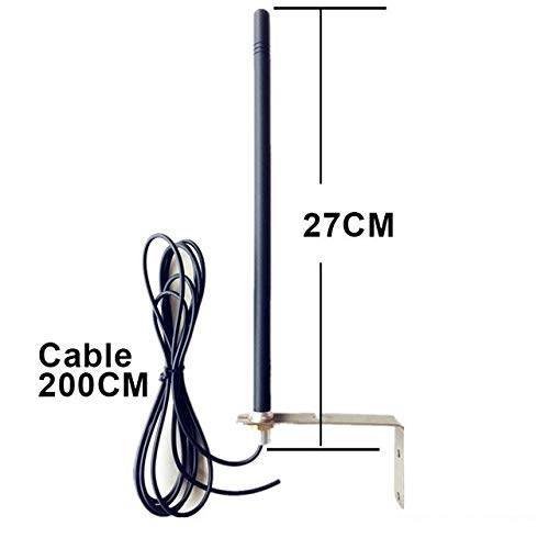 ANTENNA 433 MHZ PER RICEVITORI E AUTOMAZIONE COMPLETA DI STAFFA E CAVO SCHERMATO