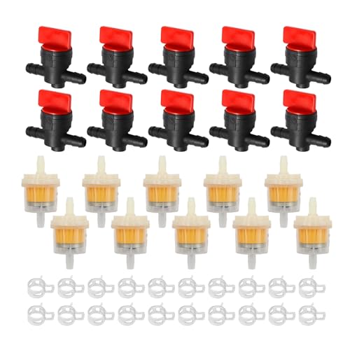 SYOWADA Fuel Shut Off Valve Kit Replacement for Kawasaki 49019-0014 49019-0707 49019-7001 493960 Fuel Shut Off Valve Repair Kit Replacement for Tecumseh 35857 Pressure Washer (10 Pcs)