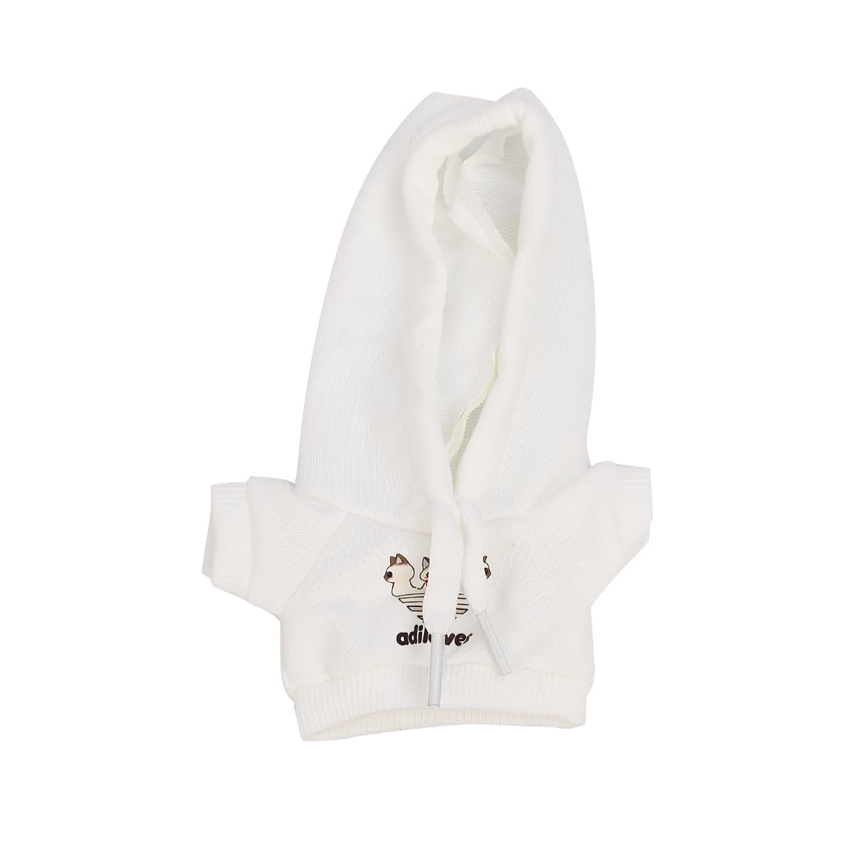 Set Di Vestiti Kawaii Per Bambole Labubu Da 17 Cm - 3 Pezzi: Berretto Color Creme + Tuta In Velluto A Coste Beige Con Toppa Sorridente - Outfit Chic E Adorabile